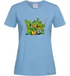 Жіноча футболка Черепашки-ніндзя Блакитний фото