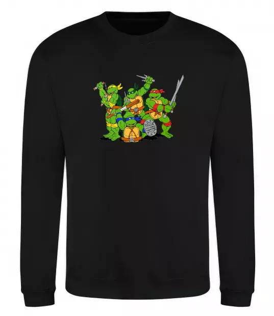 Світшот Черепашки-ніндзя Чорний фото