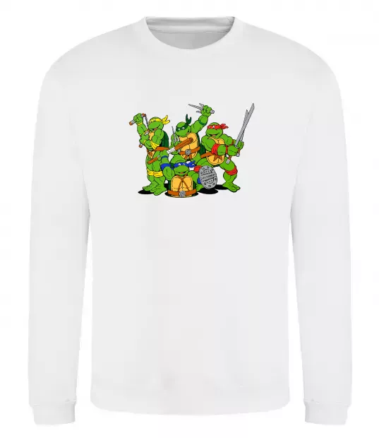 Світшот Черепашки-ніндзя Білий фото