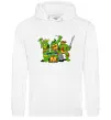 Жіноча толстовка (худі) Черепашки-ніндзя Білий Жіноча толстовка (худі) Черепашки-ніндзя Білий фото