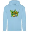 Жіноча толстовка (худі) Черепашки-ніндзя Блакитний фото