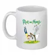 Чашка керамическая Рік та Морті портал Белый фото