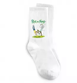 Носки Рік та Морті портал Белый фото