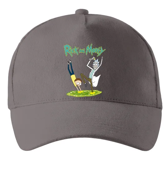 Кепка Рік та Морті портал Сірий фото