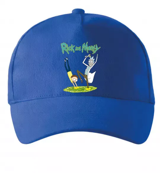 Кепка Рік та Морті портал Ярко-синий фото