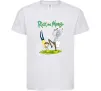 Дитяча футболка Рік та Морті портал Білий фото