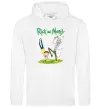 Жіноча толстовка (худі) Рік та Морті портал Білий Жіноча толстовка (худі) Рік та Морті портал Білий фото