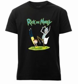 Чоловіча преміум футболка Рік та Морті портал