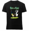 Чоловіча преміум футболка Рік та Морті портал Чорний фото
