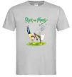 Мужская футболка Рік та Морті портал Серый фото