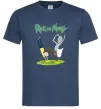 Мужская футболка Рік та Морті портал Темно-синий фото