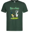 Мужская футболка Рік та Морті портал Темно-зеленый фото
