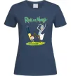 Жіноча футболка Рік та Морті портал Темно-синій фото