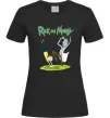 Жіноча футболка Рік та Морті портал Чорний фото