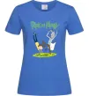 Жіноча футболка Рік та Морті портал Яскраво-синій фото