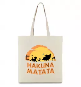 Еко-сумка Тімон Be mine Pumbaa Бежевий фото