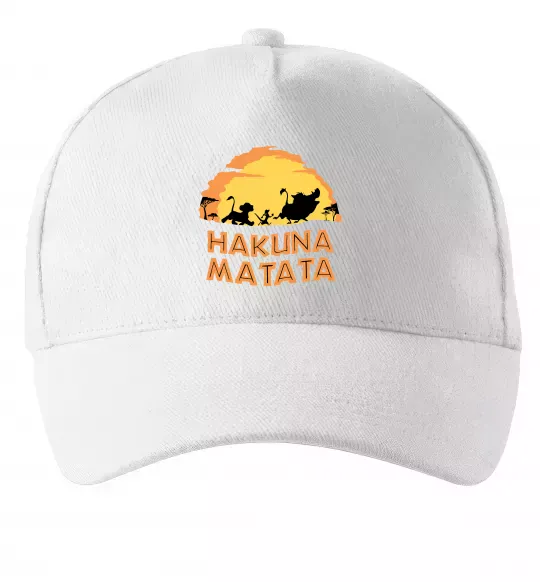 Кепка Hakuna matata logo Белый фото