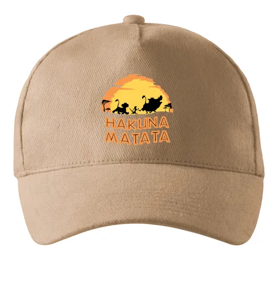 Кепка Hakuna matata logo Песочный фото