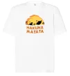 Футболка Оверсайз Hakuna matata logo Белый фото