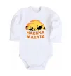 Дитячий бодік Hakuna matata logo Білий фото
