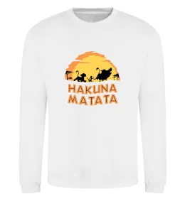 Свитшот Hakuna matata logo Белый фото