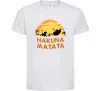Детская футболка Hakuna matata logo Белый фото
