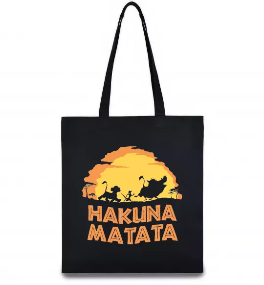 Эко-сумка Hakuna matata logo Черный фото