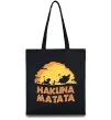 Эко-сумка Hakuna matata logo Черный фото
