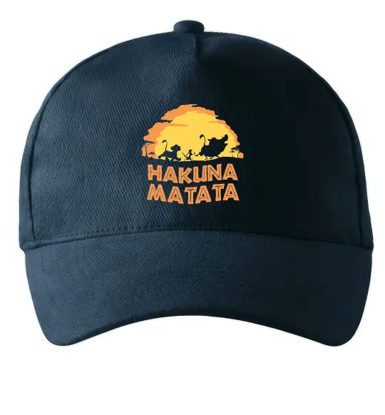 Кепка Hakuna matata logo Темно-синий фото