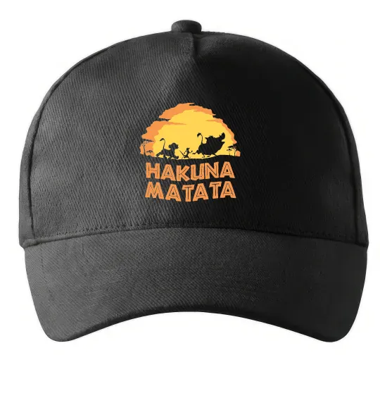 Кепка Hakuna matata logo Черный фото