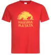 Мужская футболка Hakuna matata logo Красный Мужская футболка Hakuna matata logo Красный фото