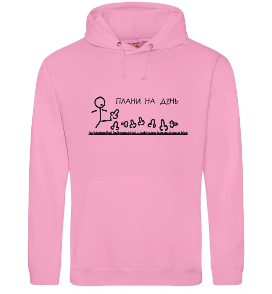 Жіноча толстовка (худі) Плани на день Рожевий фото