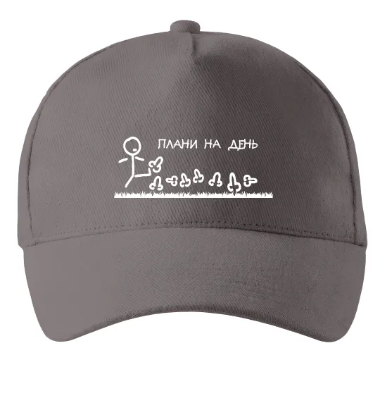 Кепка Плани на день Сірий фото