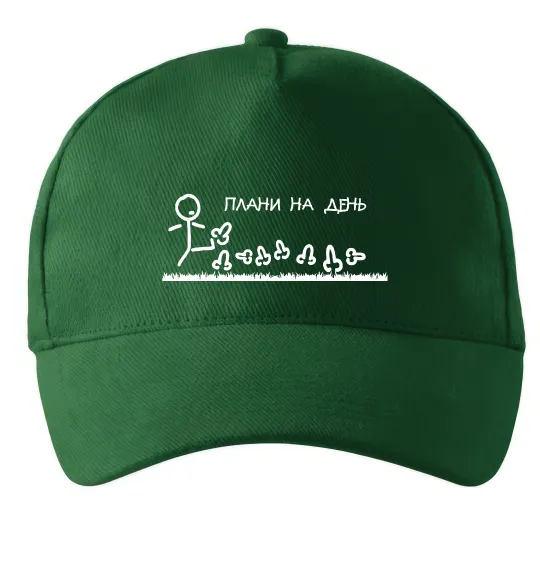Кепка Плани на день Темно-зелений фото