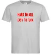 Мужская футболка Hard to kill Серый Мужская футболка Hard to kill Серый фото
