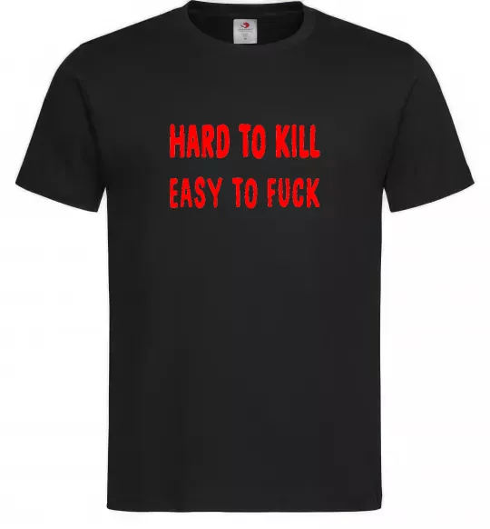 Мужская футболка Hard to kill Черный фото