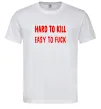 Мужская футболка Hard to kill Белый Мужская футболка Hard to kill Белый фото