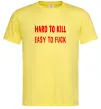 Мужская футболка Hard to kill Лимонный Мужская футболка Hard to kill Лимонный фото