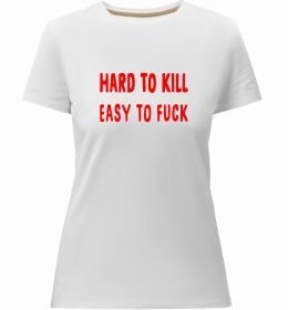 Жіноча преміум футболка Hard to kill