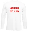 Лонгслив Hard to kill Белый Лонгслив Hard to kill Белый фото