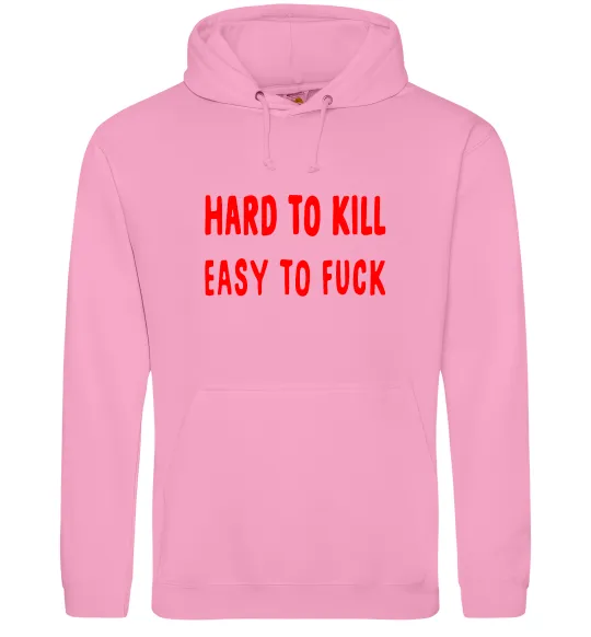 Жіноча толстовка (худі) Hard to kill Рожевий фото