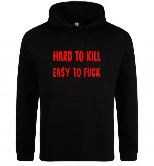 Женская толстовка (худи) Hard to kill Черный фото