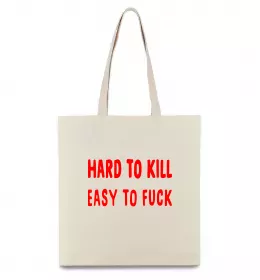 Эко-сумка Hard to kill Бежевый фото