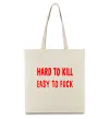 Еко-сумка Hard to kill Бежевий Еко-сумка Hard to kill Бежевий фото