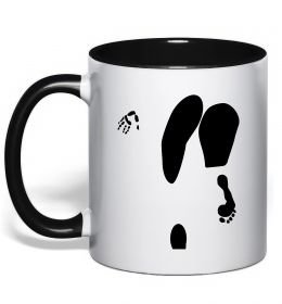 Чашка с цветной ручкой Popa