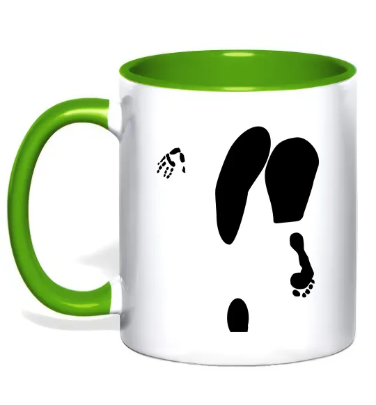 Чашка с цветной ручкой Popa Лаймовый фото