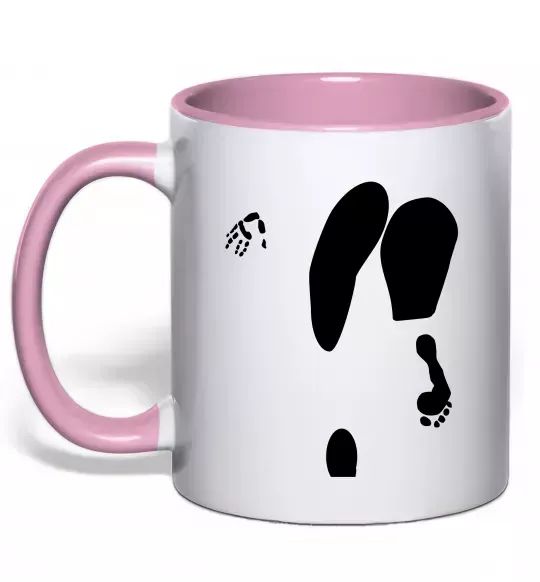 Чашка с цветной ручкой Popa Нежно розовый фото