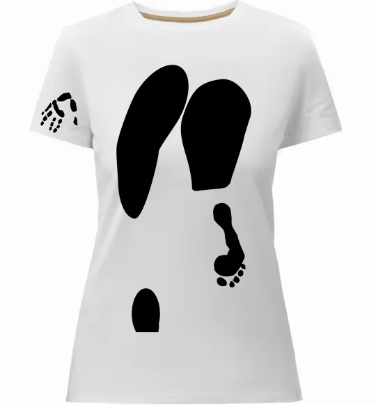 Женская премиум футболка Popa Белый фото