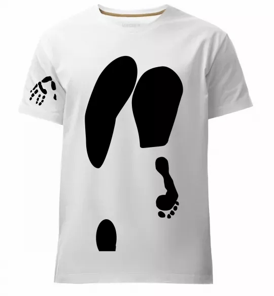 Мужская премиум футболка Popa Белый фото