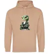 Женская толстовка (худи) Ш-ш-шо Песочный фото
